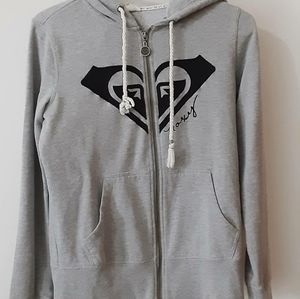 Roxy - Grey Zip Up Hoodie